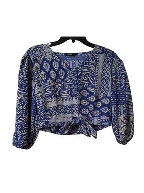 Zudio V Neck Cropped Top Small